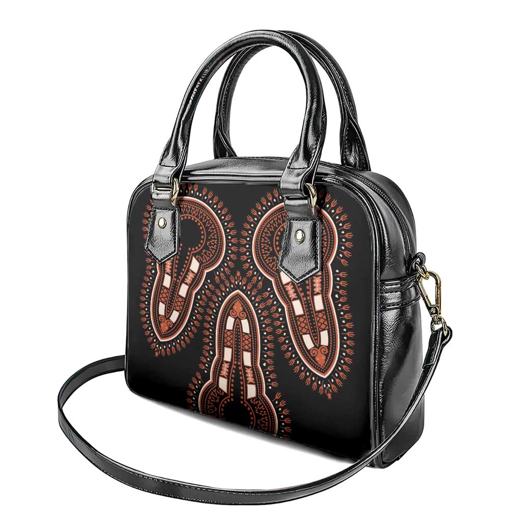 African Dashiki Pattern Vintage Shoulder Handbag