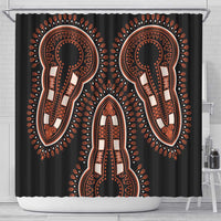 African Dashiki Pattern Vintage Shower Curtain