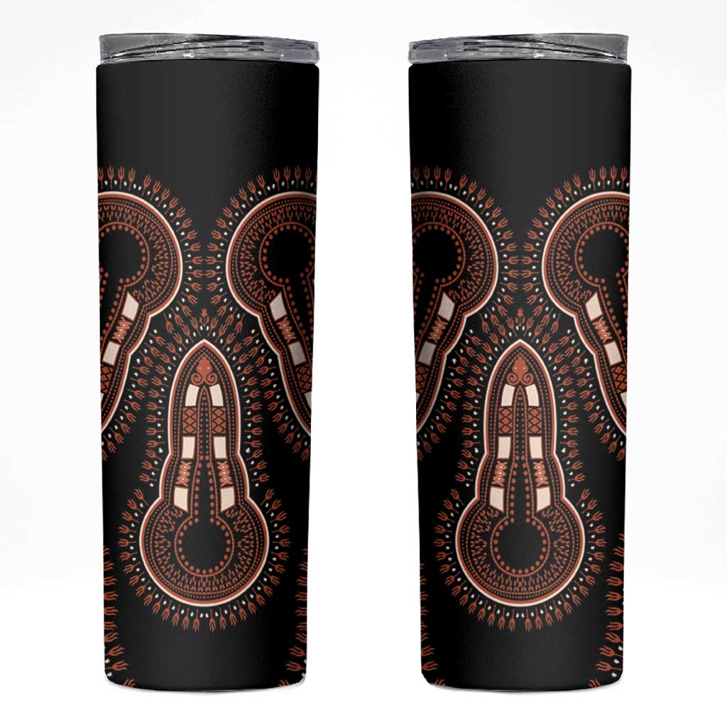 African Dashiki Pattern Vintage Skinny Tumbler - Wonder Print Shop