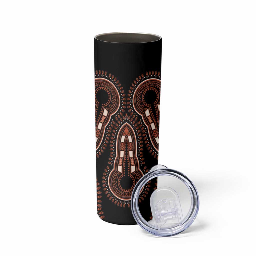 African Dashiki Pattern Vintage Skinny Tumbler - Wonder Print Shop