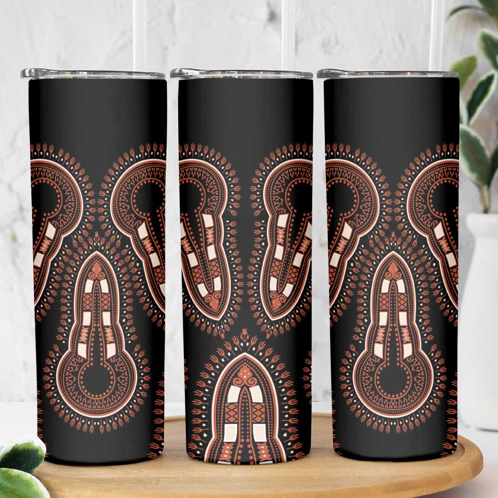 African Dashiki Pattern Vintage Skinny Tumbler - Wonder Print Shop
