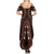 African Dashiki Pattern Vintage Summer Maxi Dress - Wonder Print Shop