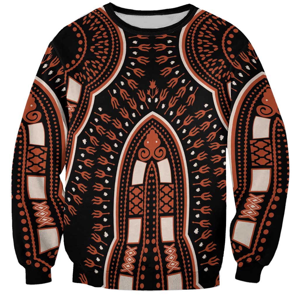 African Dashiki Pattern Vintage Sweatshirt - Wonder Print Shop