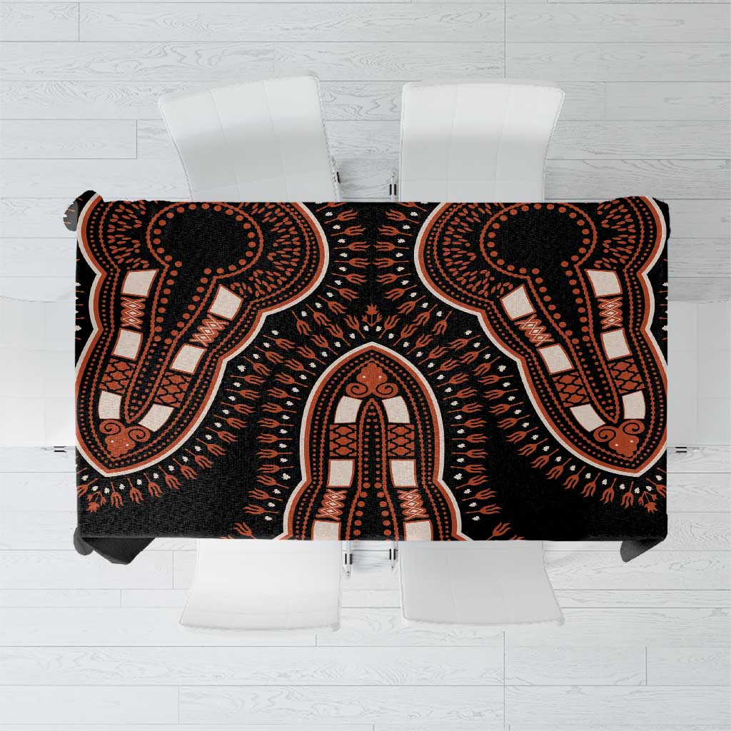 African Dashiki Pattern Vintage Tablecloth - Wonder Print Shop