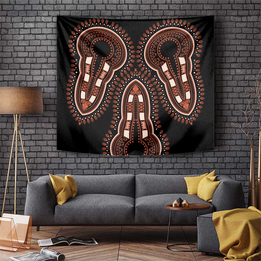 African Dashiki Pattern Vintage Tapestry - Wonder Print Shop
