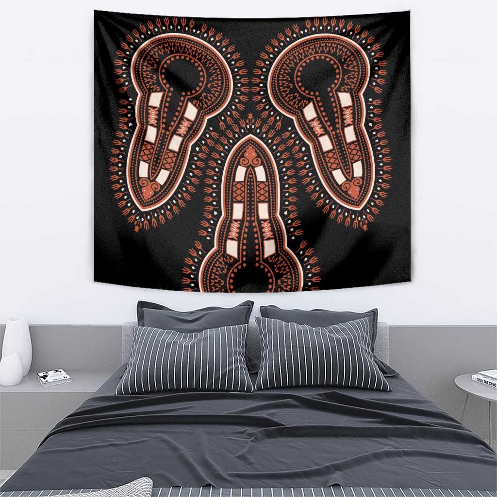 African Dashiki Pattern Vintage Tapestry - Wonder Print Shop