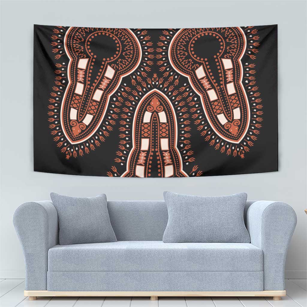 African Dashiki Pattern Vintage Tapestry - Wonder Print Shop