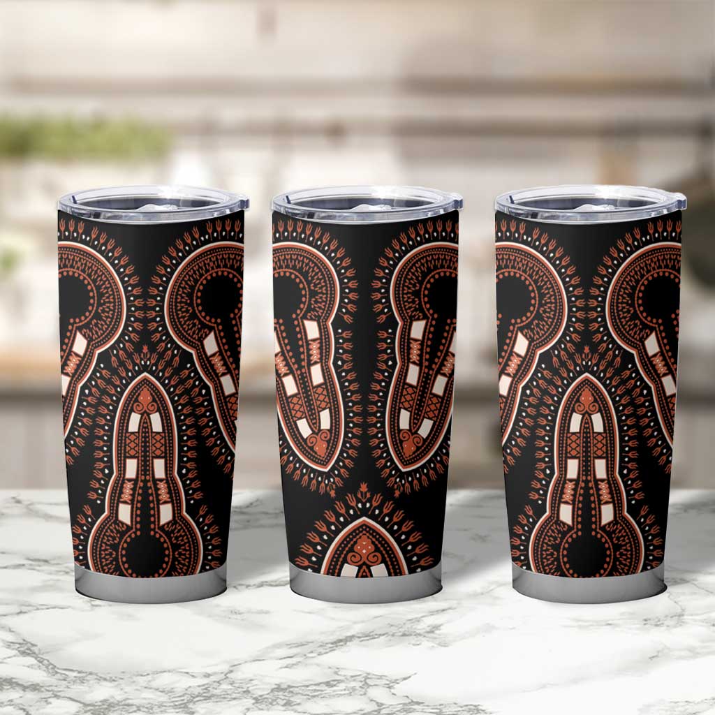African Dashiki Pattern Vintage Tumbler Cup - Wonder Print Shop