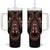 African Dashiki Pattern Vintage Tumbler With Handle - Wonder Print Shop