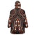African Dashiki Pattern Vintage Wearable Blanket Hoodie - Wonder Print Shop