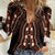 African Dashiki Pattern Vintage Women Casual Shirt - Wonder Print Shop