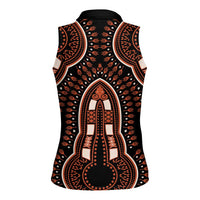 African Dashiki Pattern Vintage Women Sleeveless Polo Shirt - Wonder Print Shop