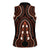 African Dashiki Pattern Vintage Women Sleeveless Polo Shirt - Wonder Print Shop