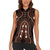 African Dashiki Pattern Vintage Women Sleeveless Polo Shirt - Wonder Print Shop