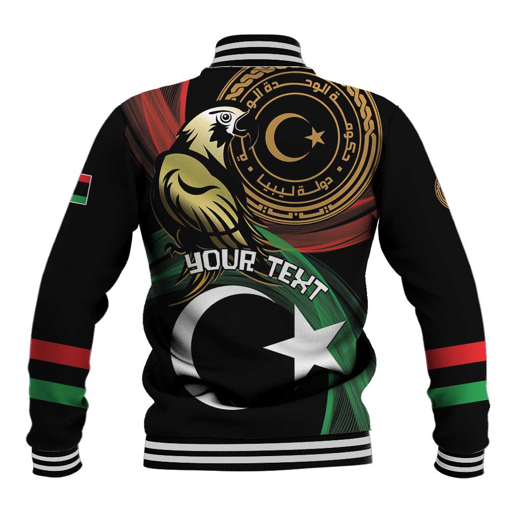 Personalized Libya Baseball Jacket White Star And Crescent - Wonder Print Shop
