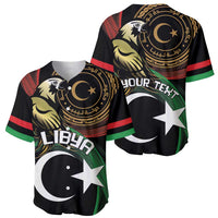 Personalized Libya Baseball Jersey White Star And Crescent - Wonder Print Shop