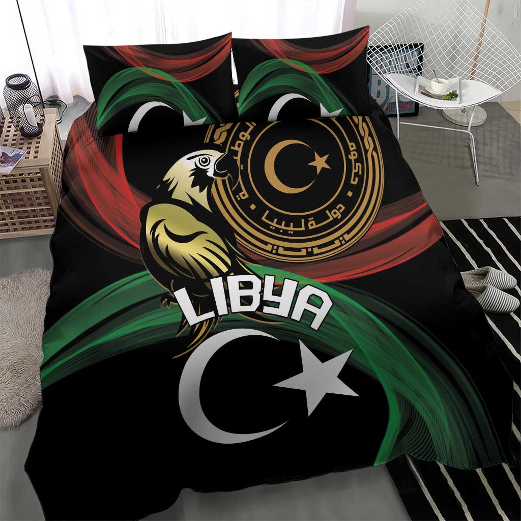 Libya Bedding Set White Star And Crescent - Wonder Print Shop