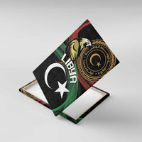 Libya Canvas Wall Art White Star And Crescent - Wonder Print Shop