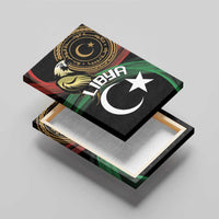 Libya Canvas Wall Art White Star And Crescent - Wonder Print Shop