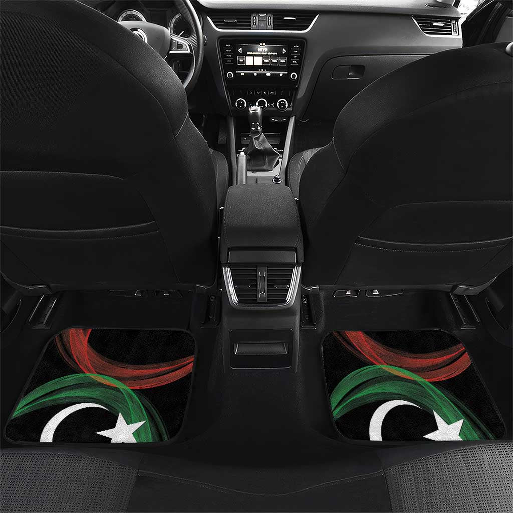 Libya Car Mats White Star And Crescent - Wonder Print Shop