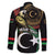 Personalized Libya Family Matching Long Sleeve Bodycon Dress and Hawaiian Shirt White Star And Crescent - Wonder Print Shop