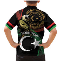 Personalized Libya Family Matching Mermaid Dress and Hawaiian Shirt White Star And Crescent - Wonder Print Shop