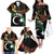 Personalized Libya Family Matching Off The Shoulder Long Sleeve Dress and Hawaiian Shirt White Star And Crescent - Wonder Print Shop