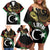 Personalized Libya Family Matching Off Shoulder Short Dress and Hawaiian Shirt White Star And Crescent - Wonder Print Shop