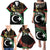 Personalized Libya Family Matching Puletasi and Hawaiian Shirt White Star And Crescent - Wonder Print Shop