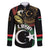 Personalized Libya Family Matching Puletasi and Hawaiian Shirt White Star And Crescent - Wonder Print Shop