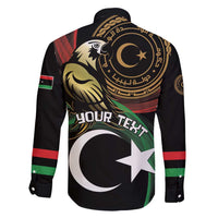 Personalized Libya Family Matching Puletasi and Hawaiian Shirt White Star And Crescent - Wonder Print Shop