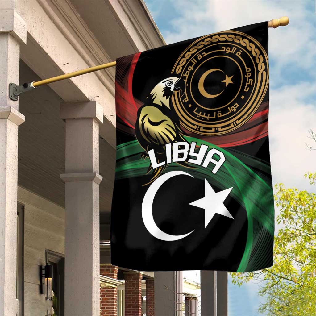 Libya Garden Flag White Star And Crescent - Wonder Print Shop