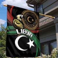 Libya Garden Flag White Star And Crescent - Wonder Print Shop