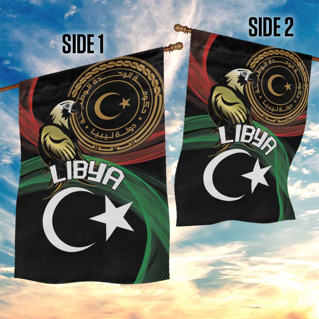 Libya Garden Flag White Star And Crescent - Wonder Print Shop
