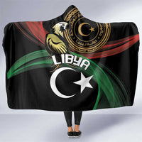Libya Hooded Blanket White Star And Crescent