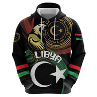 Personalized Libya Hoodie White Star And Crescent - Wonder Print Shop