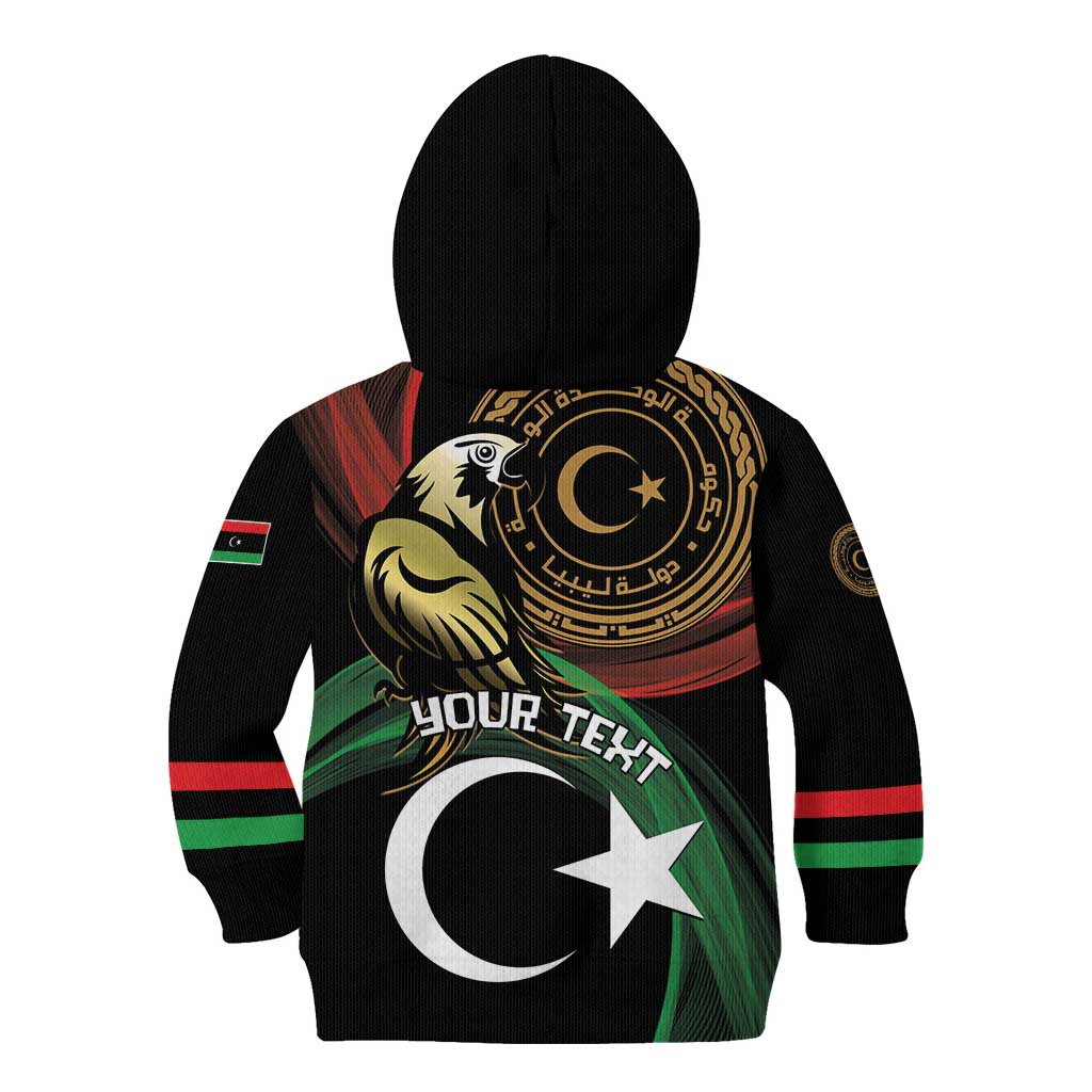 Personalized Libya Kid Hoodie White Star And Crescent - Wonder Print Shop