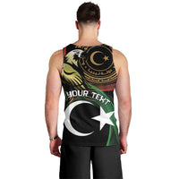 Personalized Libya Men Tank Top White Star And Crescent - Wonder Print Shop