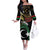 Personalized Libya Off The Shoulder Long Sleeve Dress White Star And Crescent - Wonder Print Shop