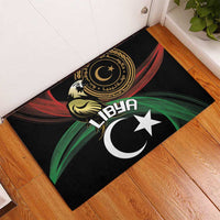 Libya Rubber Doormat White Star And Crescent - Wonder Print Shop