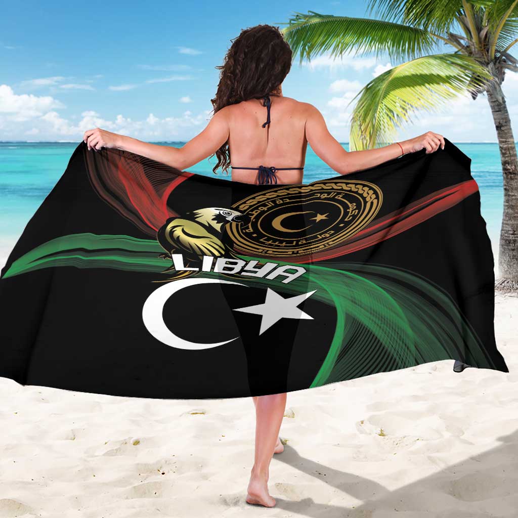 Libya Sarong White Star And Crescent - Wonder Print Shop