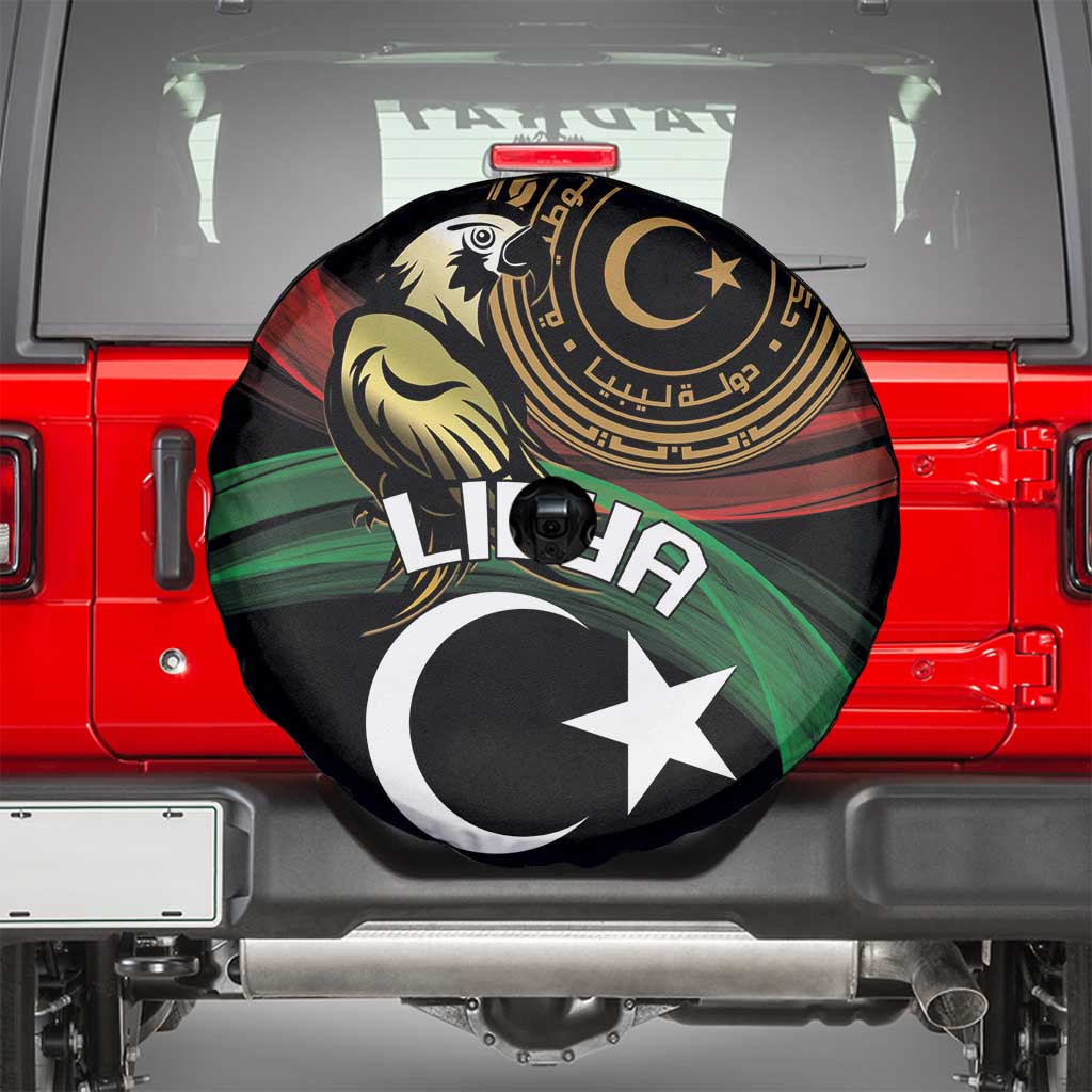 Libya Spare Tire Cover White Star And Crescent - Wonder Print Shop