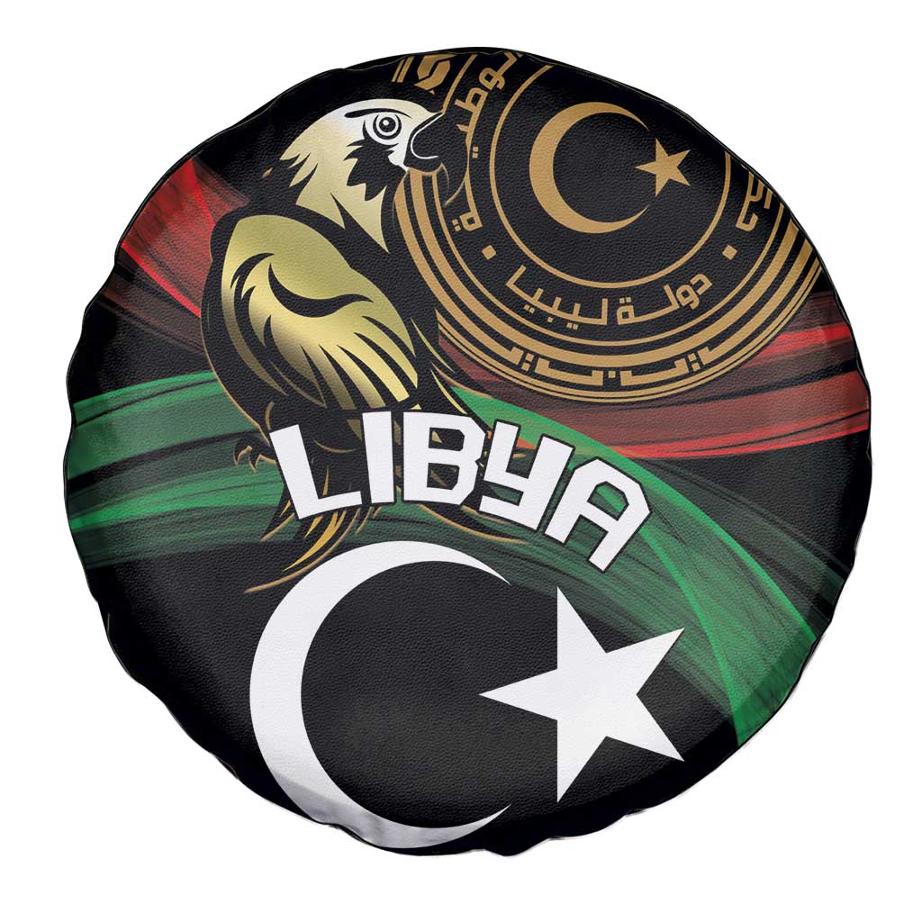 Libya Spare Tire Cover White Star And Crescent - Wonder Print Shop