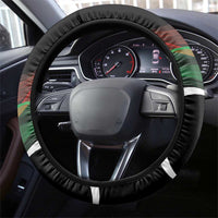 Libya Steering Wheel Cover White Star And Crescent - Wonder Print Shop