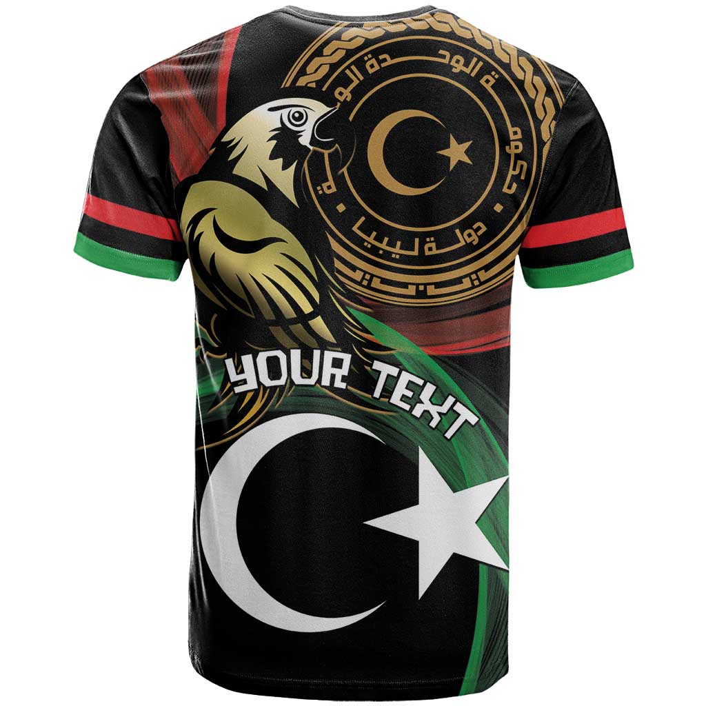 Personalized Libya T Shirt White Star And Crescent - Wonder Print Shop