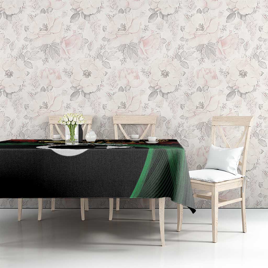 Libya Tablecloth White Star And Crescent - Wonder Print Shop
