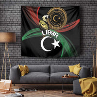 Libya Tapestry White Star And Crescent - Wonder Print Shop