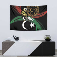 Libya Tapestry White Star And Crescent - Wonder Print Shop