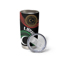 Personalized Libya Tumbler Cup White Star And Crescent - Wonder Print Shop