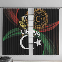 Libya Window Curtain White Star And Crescent - Wonder Print Shop